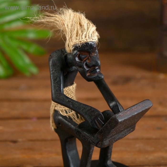 Сувенир дерево Сувенир дерево "Абориген-айтишник" 15х13х7 см