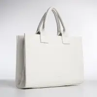 Сумка женская тоут TEXTURA на молнии, 33&times;9&times;23 см, белая