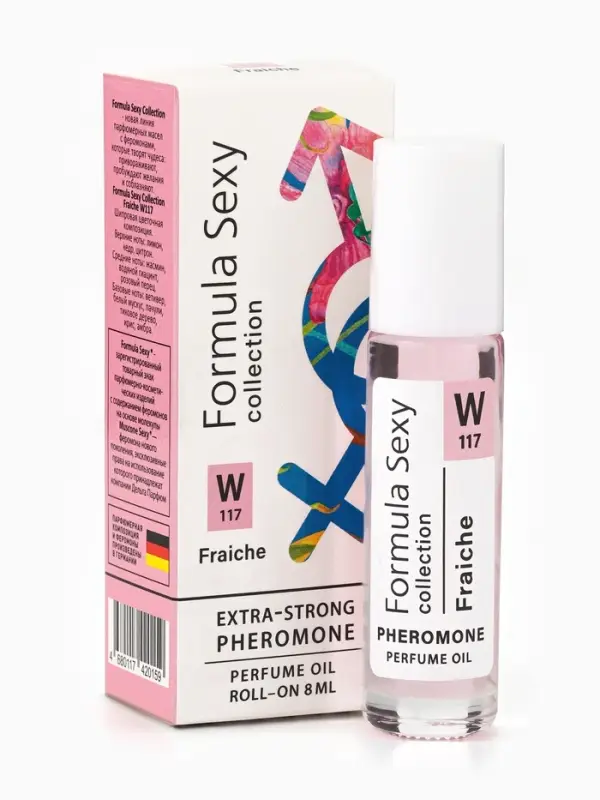 Парфюмерное масло женское с феромонами Formula Sexy Collection Fraiche W117, 8 мл (по мотивам Chance Eau Fraiche (Chanel)