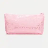 Косметичка-пенал на молнии, маленькая, с буквами, розовая