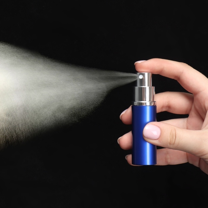 Флакон для парфюма, с распылителем, 10 мл, цвет синий Флакон для парфюма, с распылителем, 10 мл, цвет синий