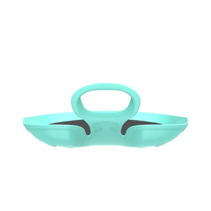 Санки-ледянки с мягкой сидушкой «Вираж», бирюзовые, 39×37см