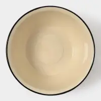 Миска эмалированная, 4 л, слоновая, кости