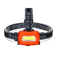 Фонарь налобный тм ЕРМАК, 1 COB, 200мАч, USB, 8х4см, пластик, 3 режима
