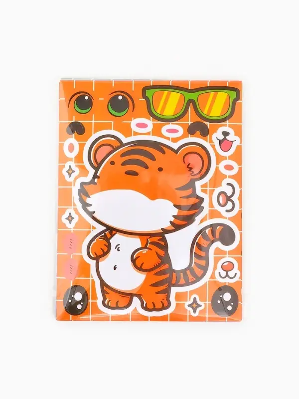 Наклейки детские для творчества "Зверята" набор 16 шт.