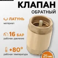 Клапан обратный ZEIN, 1&lsquo;&lsquo;, пластиковый сердечник