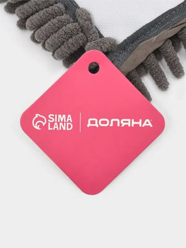 Насадка для плоской швабры &laquo;Доляна&raquo;, 42&times;12 см, микрофибра букли, 80 г, серая