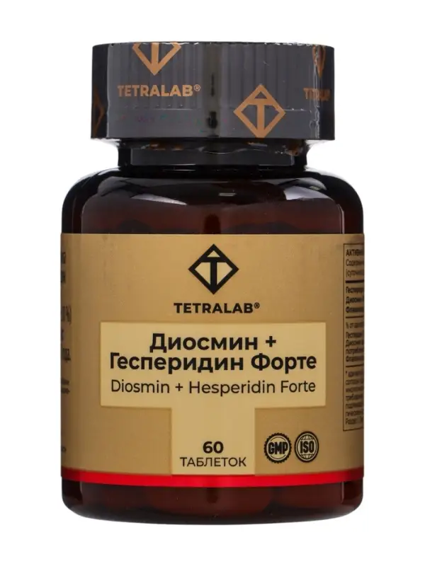 Диосмин + Гесперидин Форте Венотоник TETRALAB, таб №60 Диосмин + Гесперидин Форте Венотоник TETRALAB, таб №60