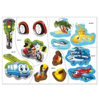 Наклейки &laquo;Машины&raquo;, 12 стр.