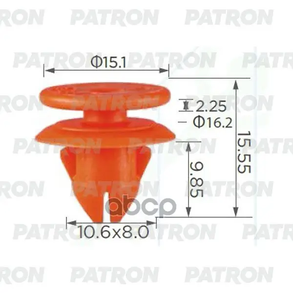 клипса пластмассовая PATRON арт. P37-2377