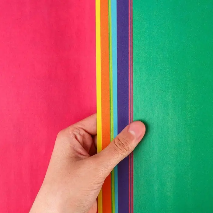 Бумага цветная, А4, 16 листов, 16 цветов, немелованная, двусторонняя, на скрепке, 48 г/м&sup2;, Щенячий патруль