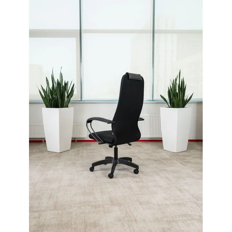 Кресло 0MX_MT_EChair SU-B-10 ткань черный подл.130/осн.001