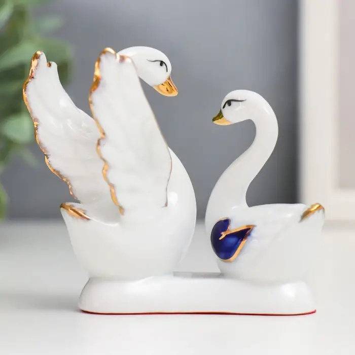 Фигурка керамика &laquo;Два лебедя: Большой любви&raquo;, 7.5&times;7&times;4.5 см