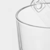 Ведро для льда с ручкой и щипцами Paşabah&ccedil;e Sylvana, 0.83 л, d=13 см, стекло, прозрачное