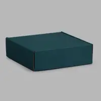 Коробка самосборная, изумрудная, 24 х 24 х 7,5 см