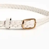 Ремень жен 03-01-01-01, Июнь2501, 1,8*0,3*110 см, без винта, пряж золото, 1 прокол, белый Ремень жен 03-01-01-01, Июнь2501, 1,8*0,3*110 см, без винта, пряж золото, 1 прокол, белый