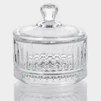 Икорница с крышкой "Элизия" 6,5х7 см, прозрачная