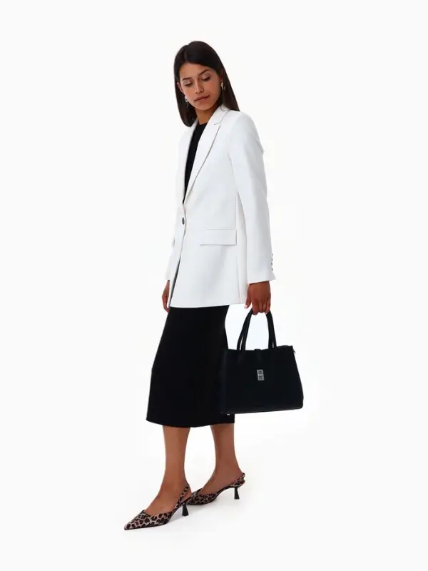 Сумка женская тоут TEXTURA на молнии, 31&times;11&times;21 см, чёрная