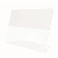 Ценникодержатель настольный д/инф. L-образный 40x60мм, горизонт.,20шт/уп.