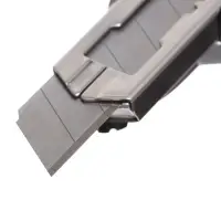 Нож канцелярский 18 мм, металлический, 6 штук лезвий, Zinc-alloy, TOP