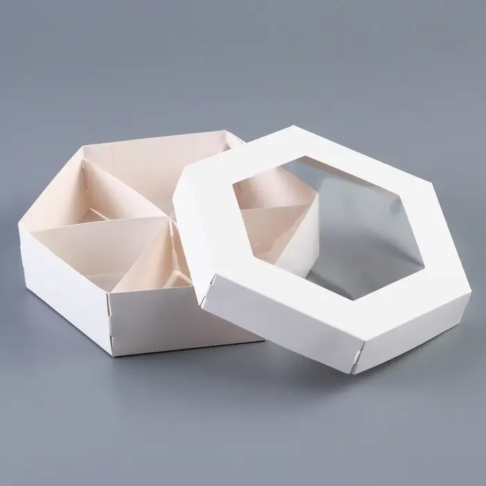 Менажница белая, 18.5×18.5×5.5 см Менажница белая, 18.5×18.5×5.5 см