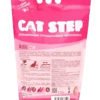 Наполнитель впитывающий силикагелевый CAT STEP Arctic Pink, 3,8 л