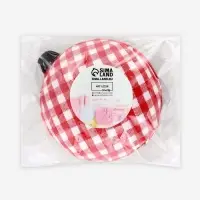 Игольница на руку &laquo;Клетка&raquo;, d=6 см, красная, белая