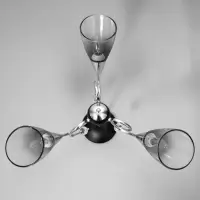 Светильник потолочный BayerLux &laquo;Марианна&raquo;, 3&times;Е27 40 Вт, чёрный, 69&times;69&times;32.5 см