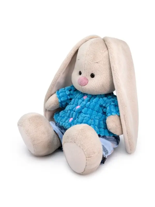 Мягкая игрушка &laquo;Зайка Ми в голубой курточке и штанишках&raquo;, 18 см