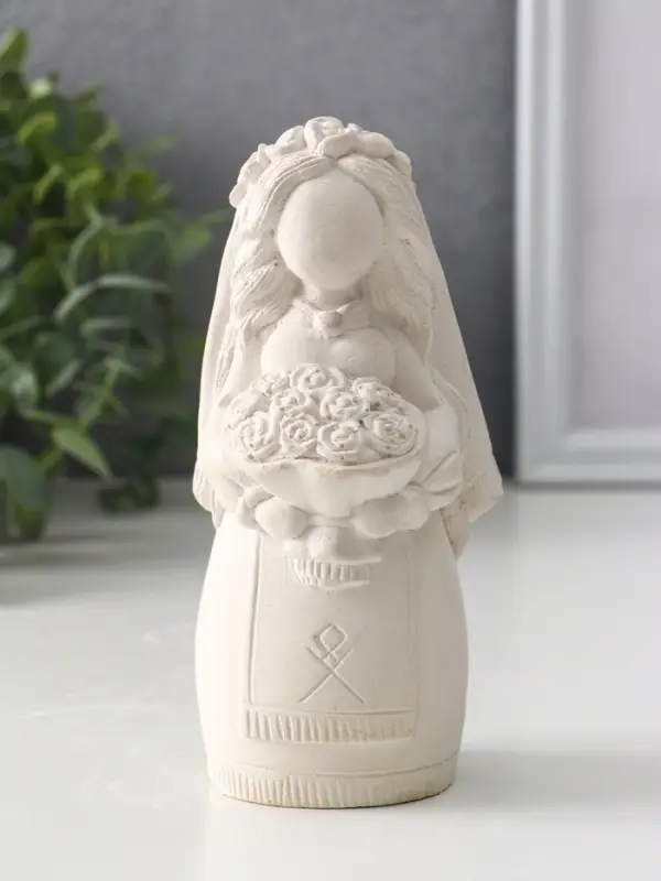 Фигура «Берегиня невеста», 14×6.5×7 см, натуральный