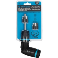 Отвертка складная Topfort со встроен.трещоткой 5Х и бит 13 пред наб(576113)