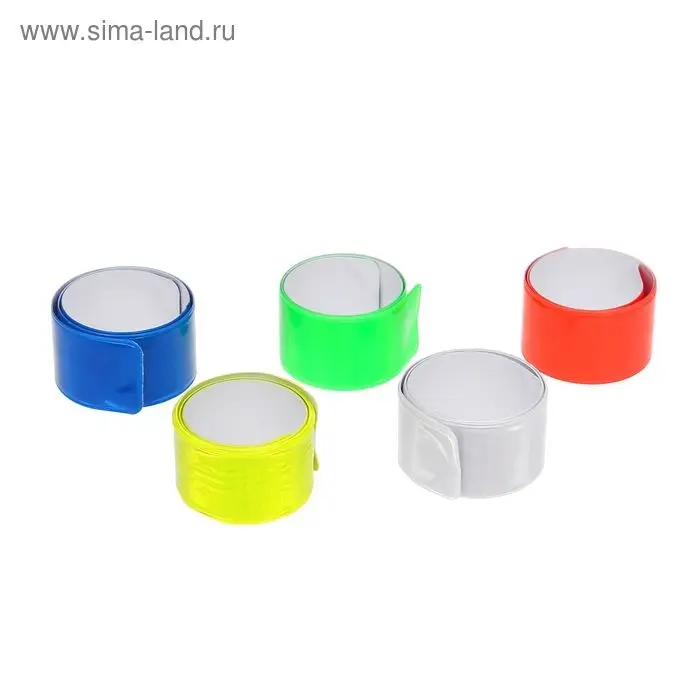 Браслет светоотражающий, 40 см, цвета МИКС Браслет светоотражающий, 40 см, цвета МИКС