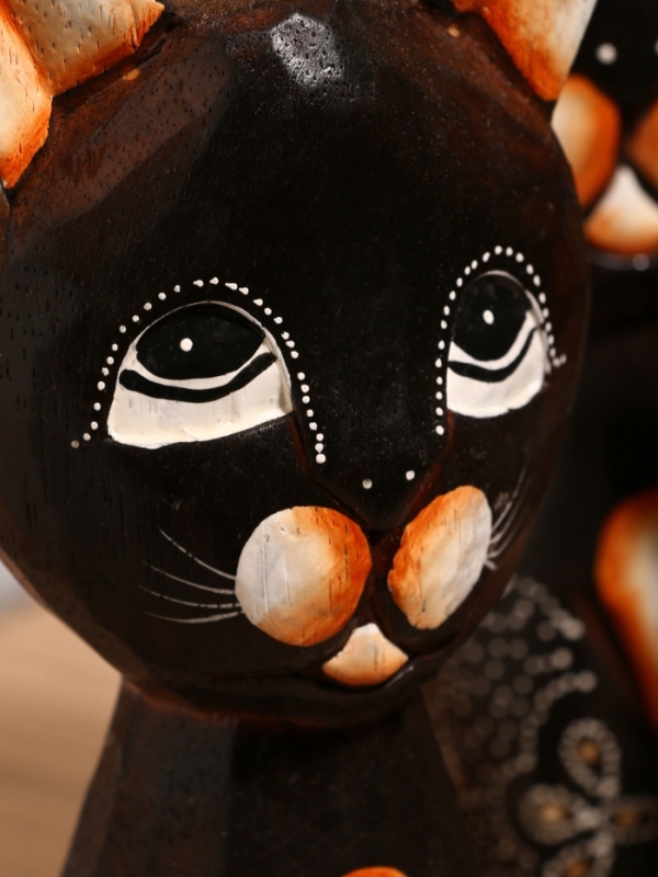 Сувенир интерьерный Сувенир интерьерный "Кошки" дерево (набор 3 штуки)