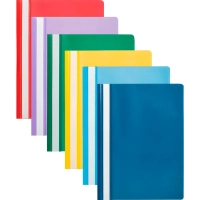 Скоросшиватель пластиковый A4 (100/110) гол 10шт/уп Россия