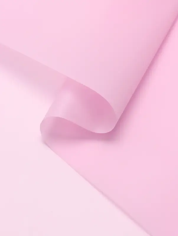 Пленка для цветов и букетов, матовая, пудра светлая, 0.57&times;10 м &plusmn;1 см