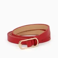 Ремень жен 02-01-01-01, Июнь2515 1,5*0,3*110 см, без винта, пряж золото, 1 прокол, красный 1090317 Ремень жен 02-01-01-01, Июнь2515 1,5*0,3*110 см, без винта, пряж золото, 1 прокол, красный 1090317