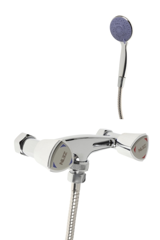 Смеситель для душа ZEIN Z4196, однорычажный, шланг 150 см, лейка 5 режимов, хром Смеситель для душа ZEIN Z4196, однорычажный, шланг 150 см, лейка 5 режимов, хром