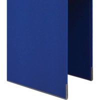 Папка-регистратор Комус Стандарт 75мм&nbsp;синяя, ПБП2, карм.кор., мет.уг