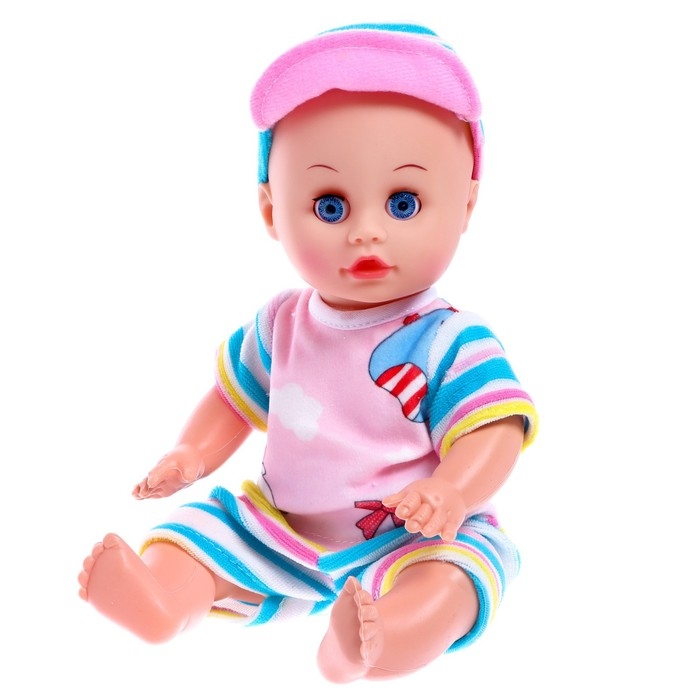 Пупс «Саша» со звуком, в платье Пупс «Саша» со звуком, в платье