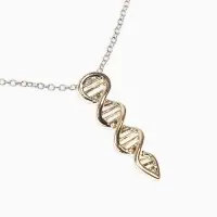 Кулон на цепочке "ДНК", цвет золото