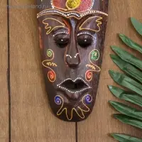 Маска "Соцветие" дерево 30х11х2 см Маска "Соцветие" дерево 30х11х2 см