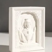 Икона &laquo;Неупиваемая чаша&raquo; с подвесом, 12&times;10&times;2 см, гипс