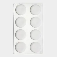 Форма для муссовых десертов и выпечки KONFINETTA &laquo;Пуэнти&raquo;, силикон, 30&times;17.5&times;1.5 см, 8 ячеек (5.5&times;1.5 см), белая