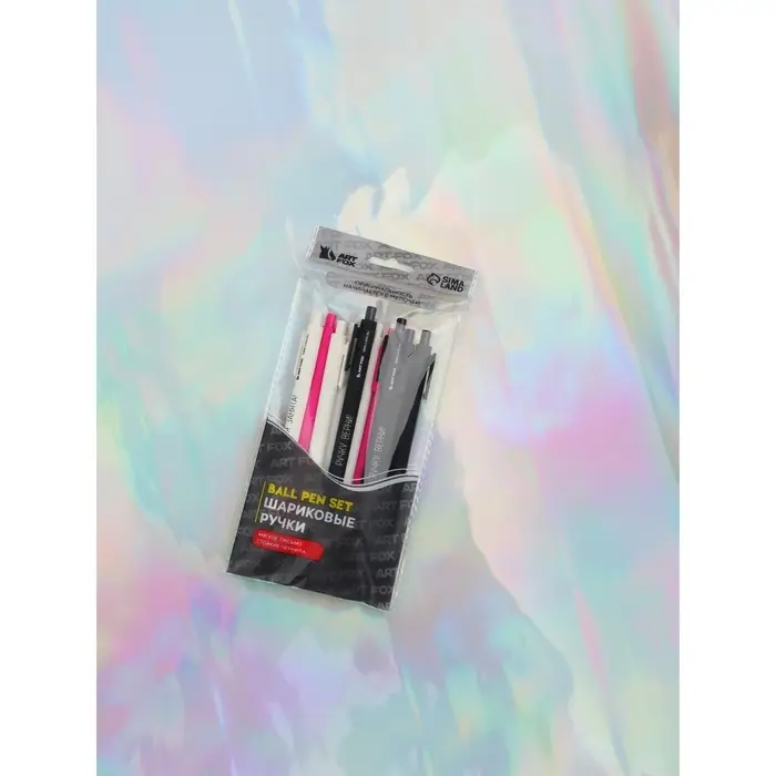 Ручка шариковая, синяя паста, 0.7 мм, автоматическая, набор 10 шт. &laquo;Дерзкие&raquo;