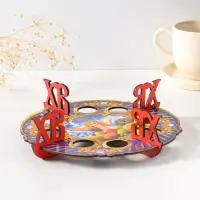 Подставка пасхальная на 8 яиц "Ангел".                                                   Диаметр под