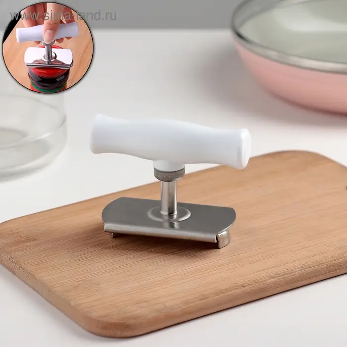 Открывашка для банок &laquo;Универсал&raquo;, раздвижной механизм (от 66 до 100 мм), нержавеющая сталь