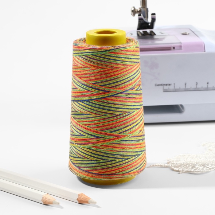 Нитки мультиколор 40/2, 2700 м, цвет разноцветный Нитки мультиколор 40/2, 2700 м, цвет разноцветный