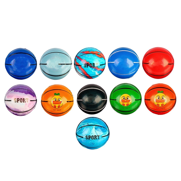 Мяч детский мягкий «Баскетбол» 6см , в шоубоксе Мяч детский мягкий «Баскетбол» 6см , в шоубоксе