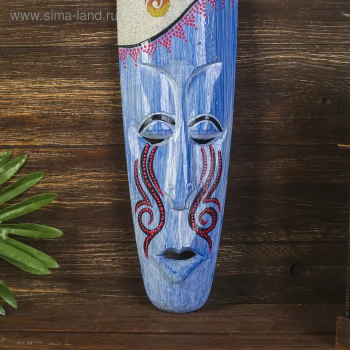 Настенная маска Настенная маска "Геккон" дерево, песок 2,5х11х50 см