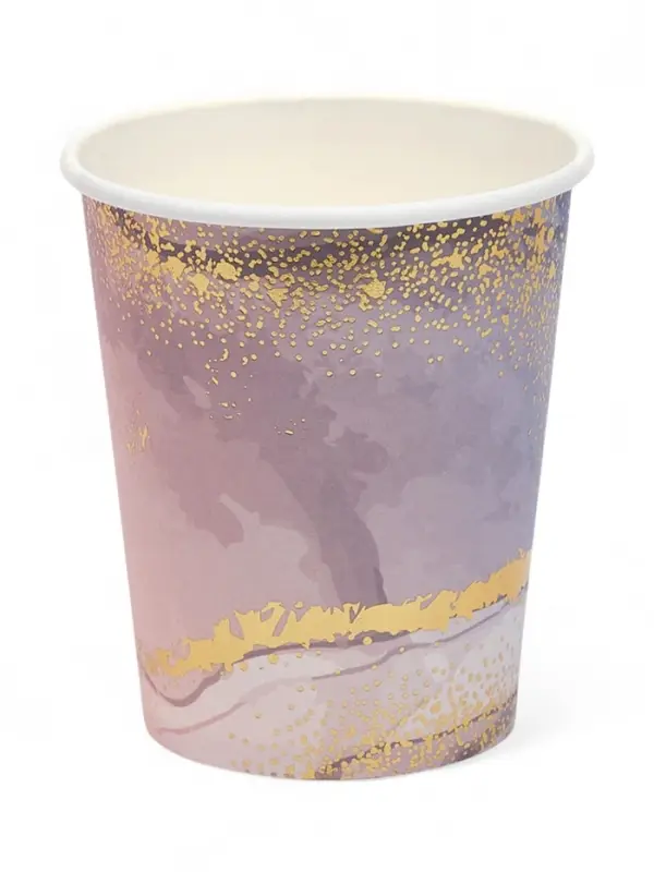 Набор стаканов мрамор розовый 250 мл (10 шт) Набор стаканов мрамор розовый 250 мл (10 шт)